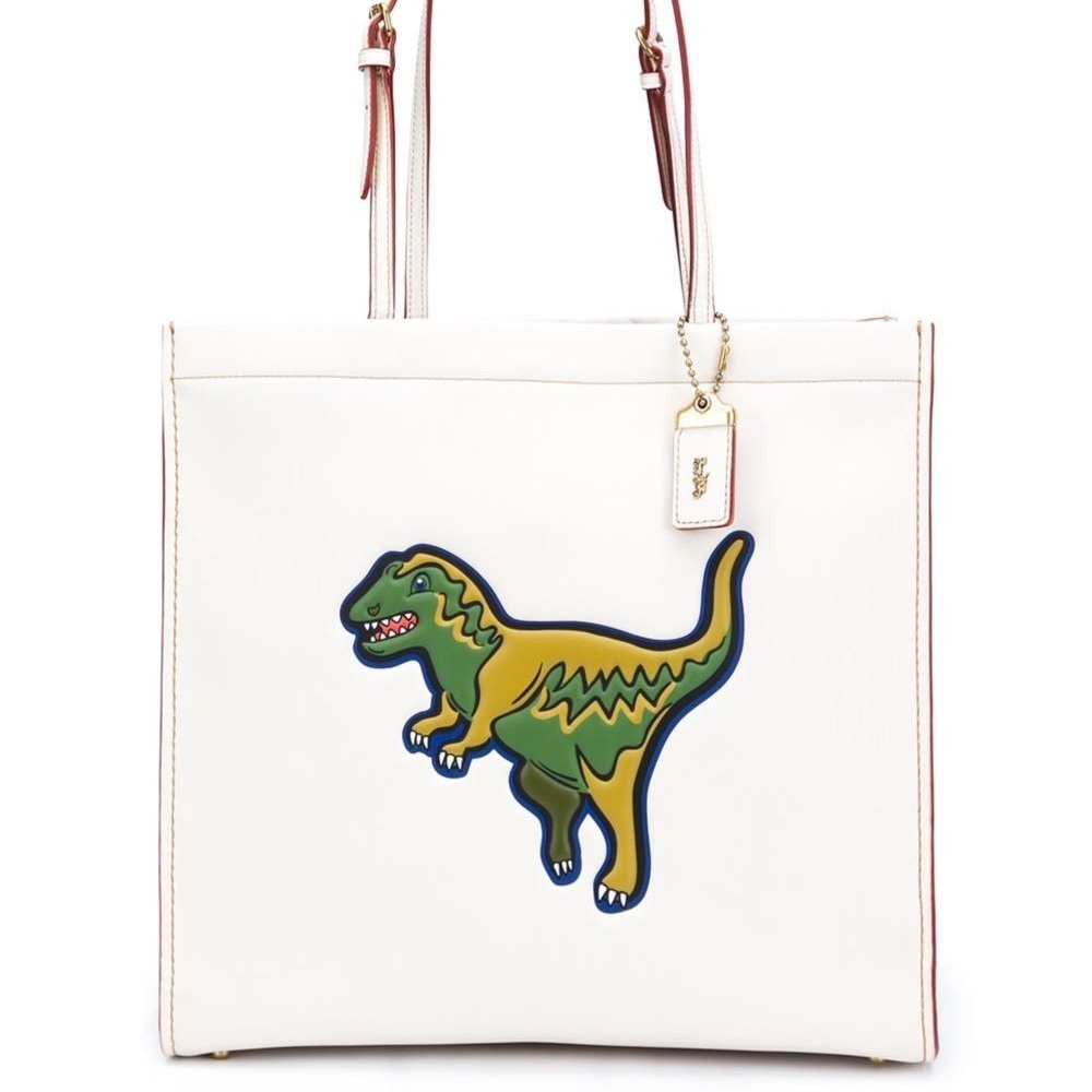 Coach Rexy Skinny Tote Bag (Chalk/Cream color)